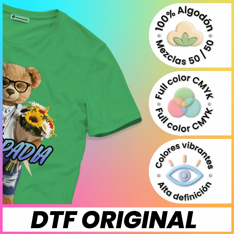 dtf textil playeras algodon