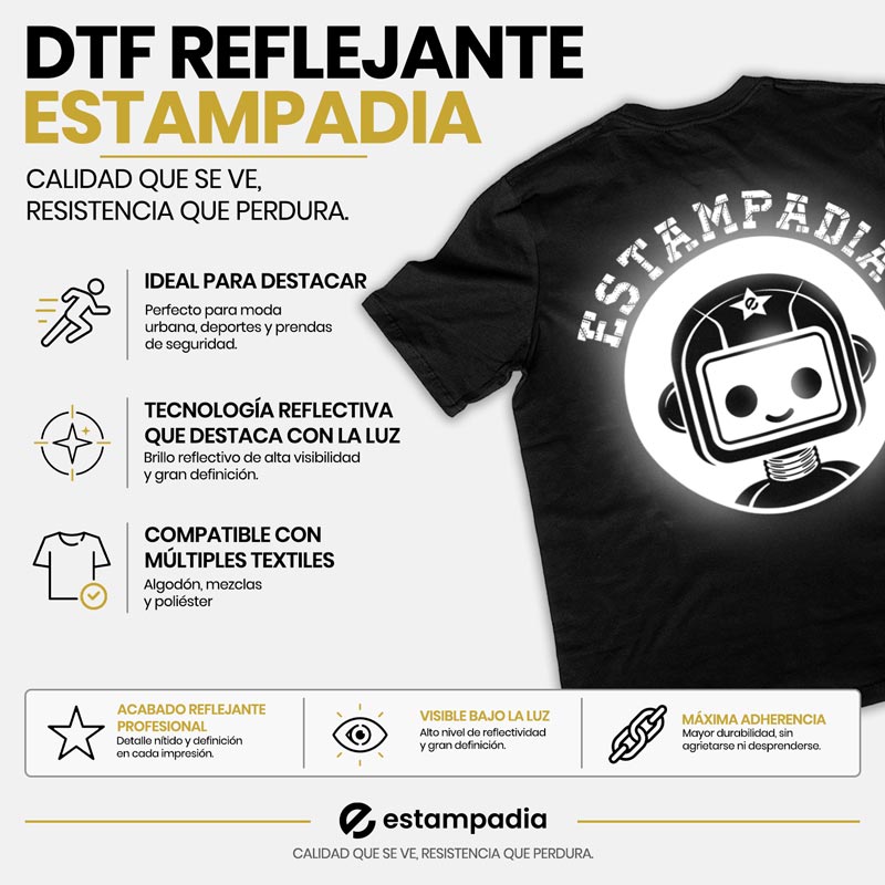 Impresión DTF Reflejante por Metro