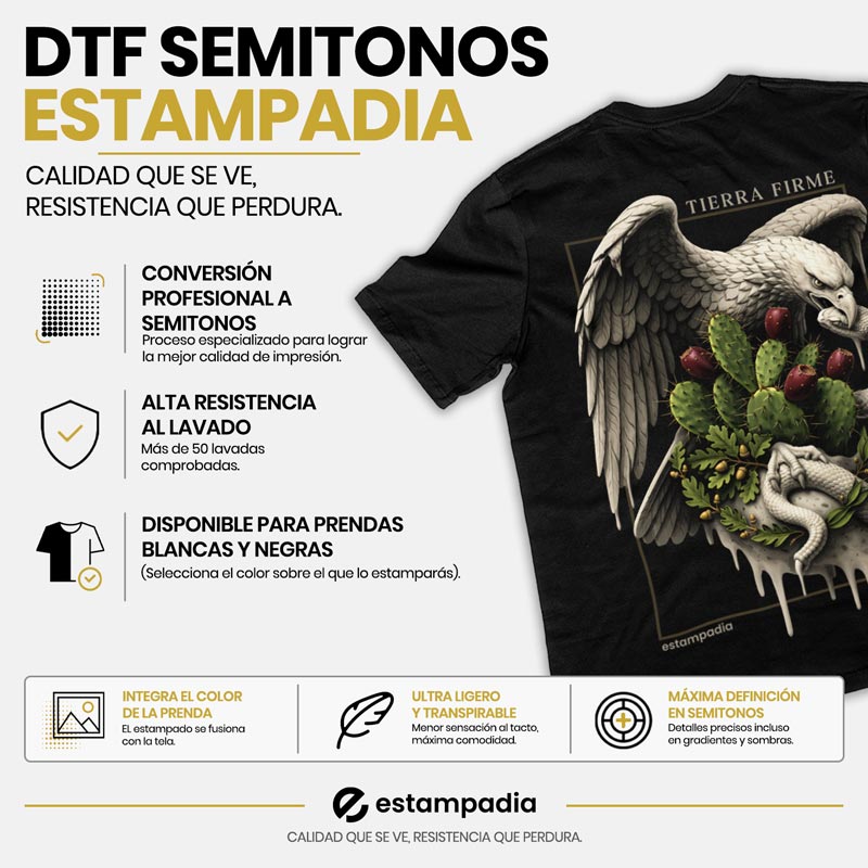 Impresión DTF Semitonos por metro
