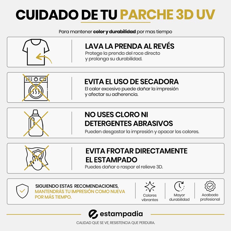 Parche Textil 3D UV TPU