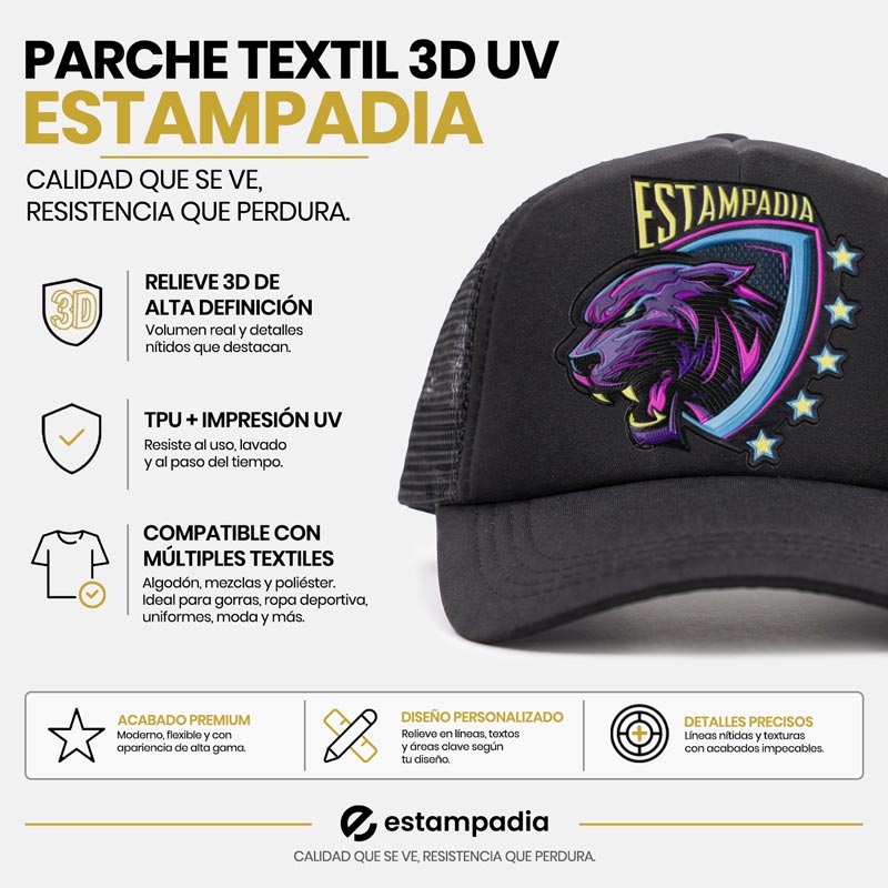 Parche Textil 3D UV TPU