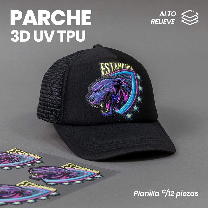 Parche Textil 3D UV TPU
