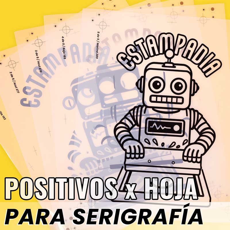 Positivos para Serigrafía x Hoja
