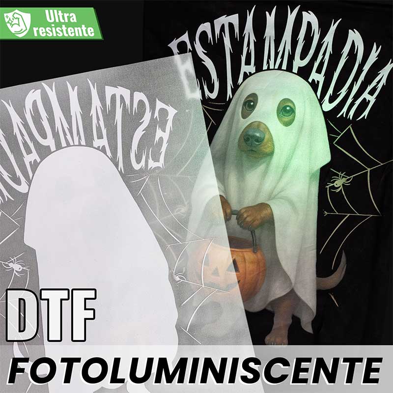 Impresión DTF Fotoluminiscente (Glow) x Metro